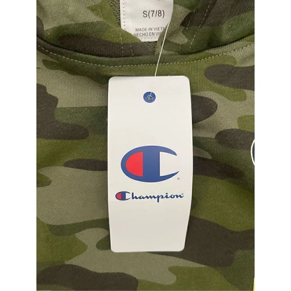 ❤️Champion Boy’s Fleece Hooded Camo Sweatshirt